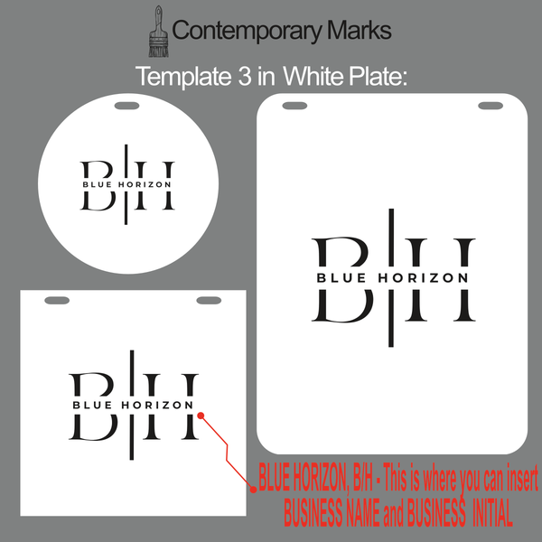 Contemporary Marks pre-set templates for metal chalkboard storefront sign in white chalkboard